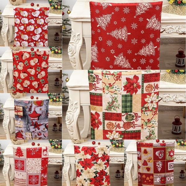 

ylfui new santa claus santa furnishing new l restaurant snowman claus snowman home furnishing chair cover decoration home decoration rest