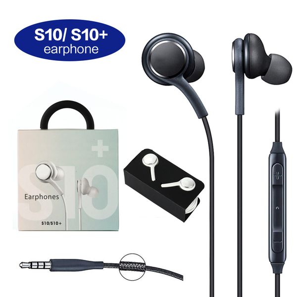 

s10 earphone headset for samsung galaxy s8 s9 s10 note 6 7 8 headphones bass headsets earbuds stereo sound headphone in box
