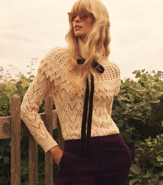 

2020 autumn new cotton + linen exquisite catwalk pink turtleneck sweater women, White;black