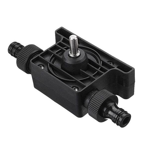 

portable pump mini electric drill drives large flow pump the comes standard with two connectors