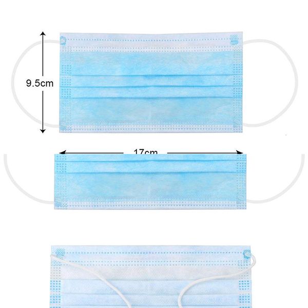 

unisexmask dhl face 3-layer shipping mask disposable protection and personal health mask with earloop mouth face sanitary masks