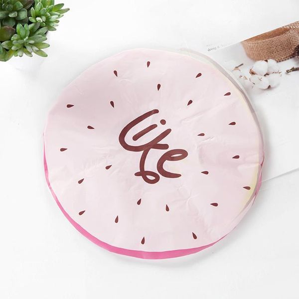 

shower caps hair protective cartoon cute cap elastic band bath fruit hat1