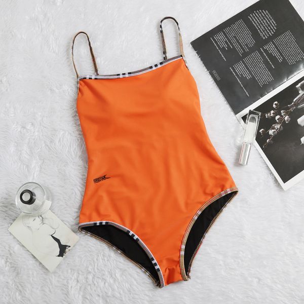 

fashion bbr new women's open back suspender triangle one piece conservative spring swimsuit
