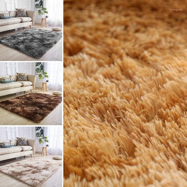 

area rug 200x100cm floor warm floor carpet fluffy rugs multicolored tie-dyed polyester fiber home decoration bedroom sofa mat1