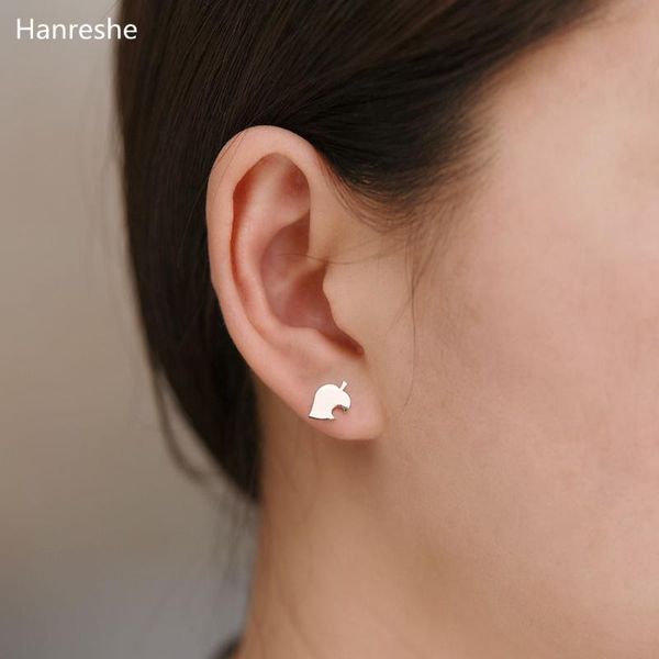 

dangle & chandelier animal crossing fashion game earrings exquisite aesthetic female stud small cute copper jewelry for woman, Silver