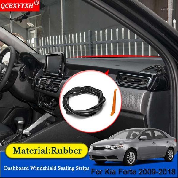 

qcbxyyxh car-styling rubber anti-noise soundproof dustproof car dashboard windshield sealing strips fit for kia forte 2009-20181