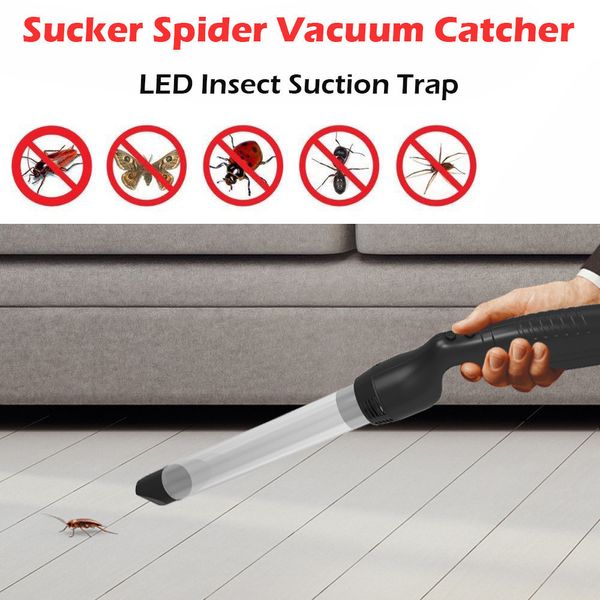 Littel Sucker Spider Vakuum LED Insektensaugfalle Fänger Fliegenwanzen Insektenvernichter Sicherheitsabweisende insektizide Schädlingslampe j25 Y200106