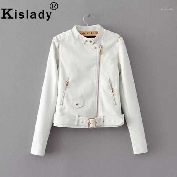 

women's leather & faux female pu jacket sleeve detachable pocket design fashion women biker coat autumn winter gothic outwear1, Black