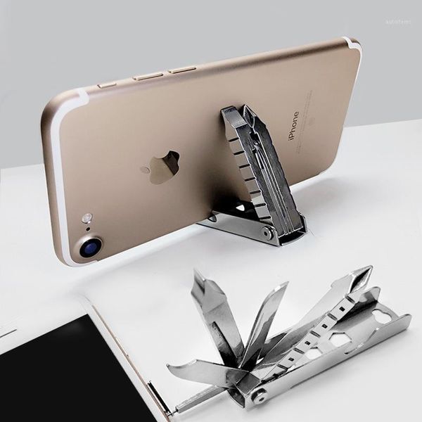 

multi-function keychain cross word screwdriver mini outdoor portable multi-purpose repair gadget pendant phone stand keychai1