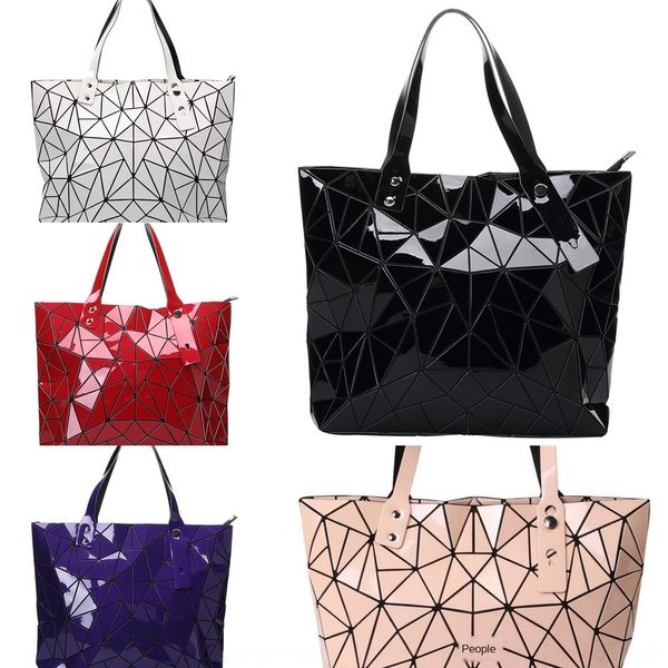 

feqkf женщин в 2020 новый стиль для рук продажа большой емкости корейских женщин геометрических пу сумочка ранец ранец большой мешок горячей