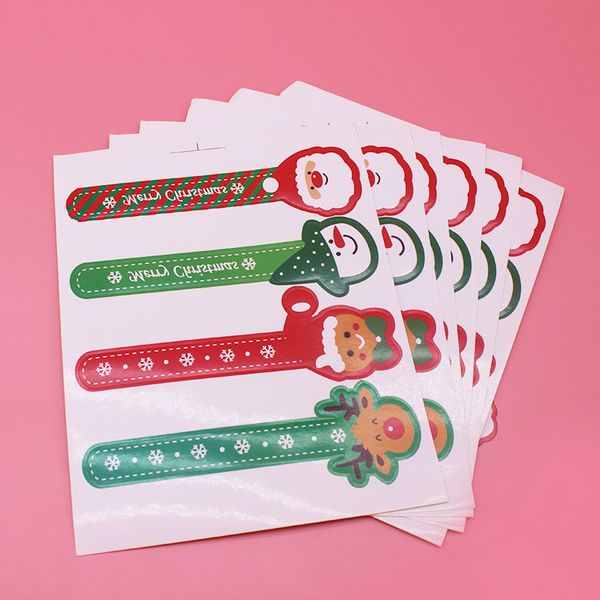 

new40pcs long gift christmas seal push cake pop sticker 6