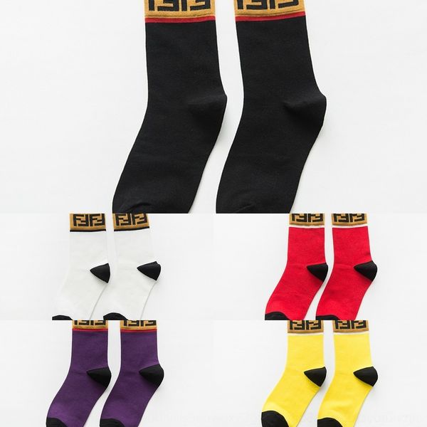 

ulvxf autumn and hop net fashion socks p ins hip winter style personalized cotton and fashion new red cotton street trendy socks v1scg, Black