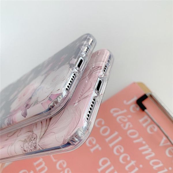 

flykylin electroplating retro flowers case for iphone 11 pro x xr xs max 8 7 plus se 2020 soft imd silicon phone wmtaow yyysports