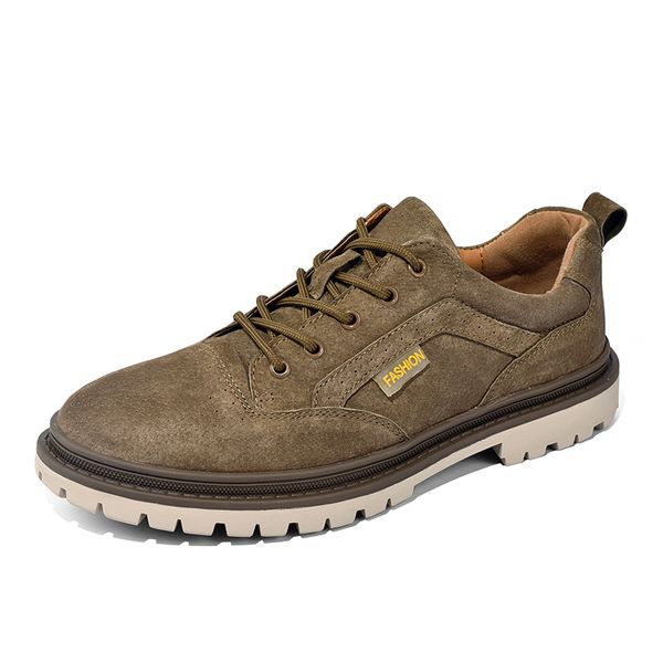 

man new spring autumn fashion hand-sewn casual shoes hombre comfy leather casual working shoe male lace-up leisure driving shoes, Black