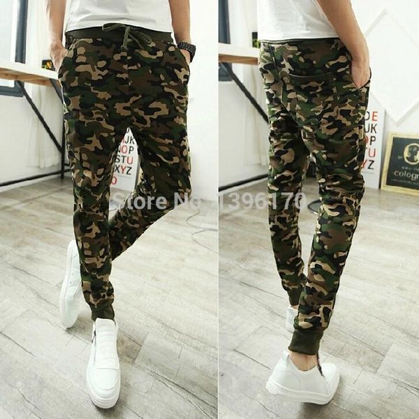 

mixcubic 2018 spring camouflage harem pants men loose hip hop dance male trousers pantalones sweatpants camouflage pants men1, Black