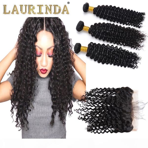 

virgin brazilian human hair wet and wavy deep wave hair with lace closure natural color brazilian deep wave hair with closure ing, Black;brown