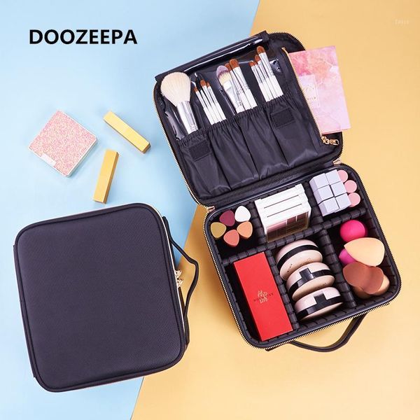 

cosmetic bags & cases doozeepa portable women bag professional make up organizer beautician toiletry waterproof makeup box case1