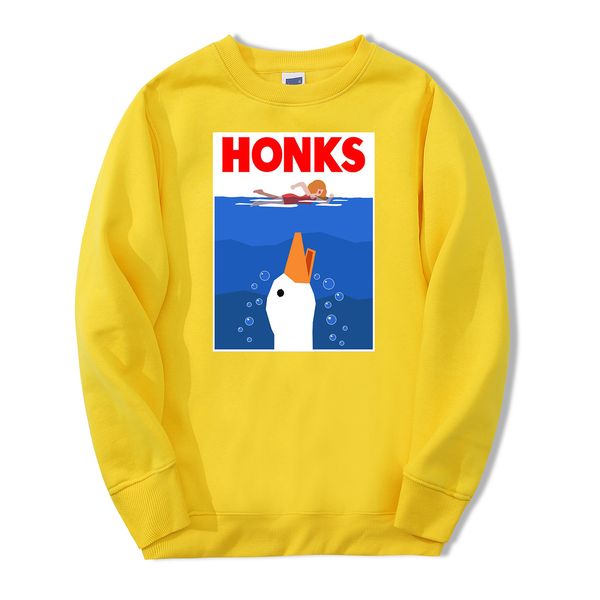 

cute honks men sweatshirt hoodies 2020 spring autumn casual streetwear loose fit hip hop fashoin pullover funny fleece hoodie, Black