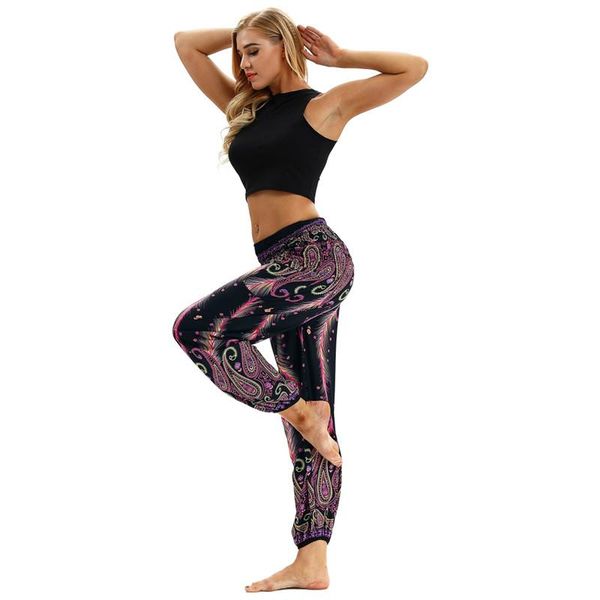 

yoga outfits thailand nepal travel high waist women pants slim wide leg loose summer, White;red