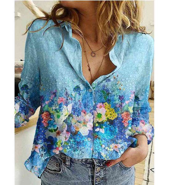 

arrival women vintage blouses long sleeve floral print loose casual autumn shirts womens and blouses femme, White