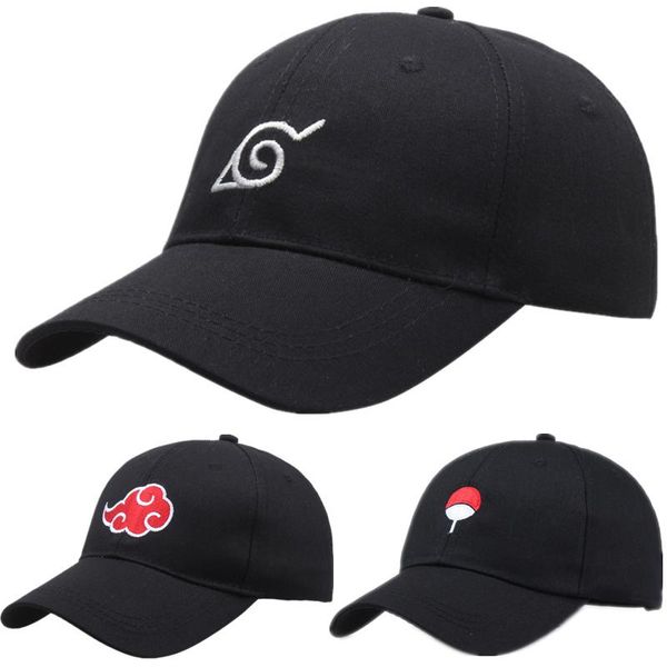 

anime naruto akatsuki ninja uchiha konoha logo cosplay hats бейсболка cap