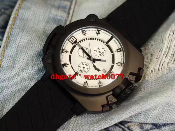 

NEW DZWB0001 Men's Batman Black Silicone And leather Dial Band Chronograph Wrist Watch 0001
