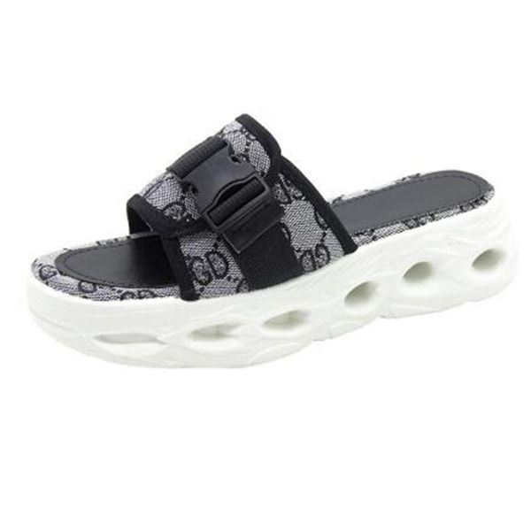 

slippers women's sandals fashion thick-soled non-slip cloth buckle light and comfortable all-match casual women, Black