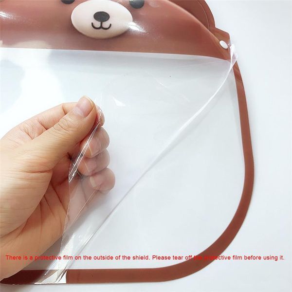 

cartoon protective stock us transparent lovely kid masks dustproof anti-fog full face shield windproof pet party mask