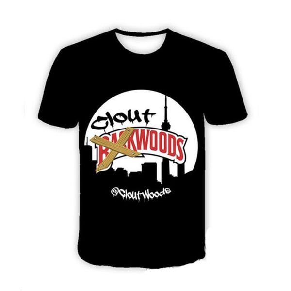 

новые моды женские / мужские 3d печать вскользь вскользь футболки j012, White;black