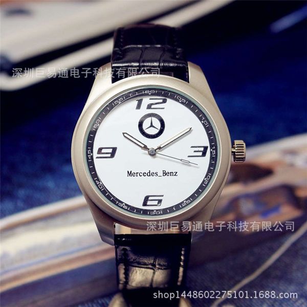 

auto new business belt watch men's watch, Slivery;brown