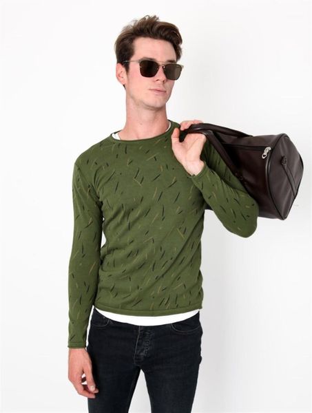 

bike collar decorated men sweater1, White;black