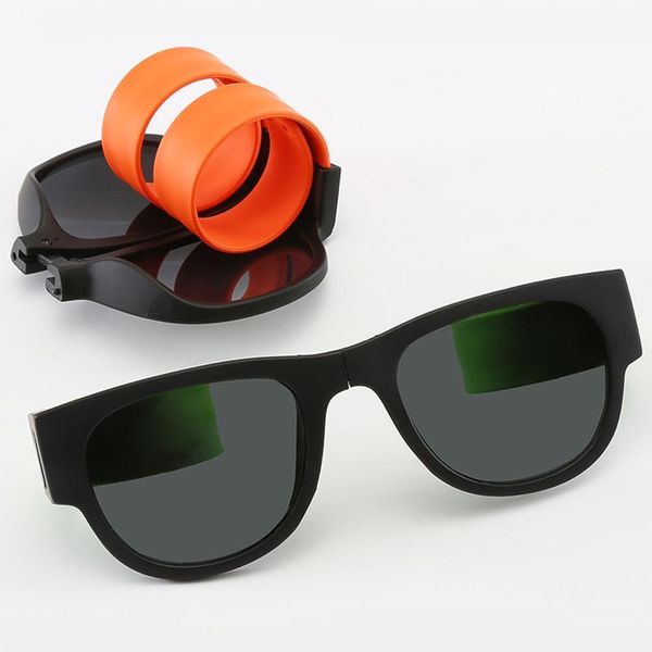 

men new polarized fancy slap wrist wristband sunglasses folding for women roll bracelet trend foldable sun glasses5