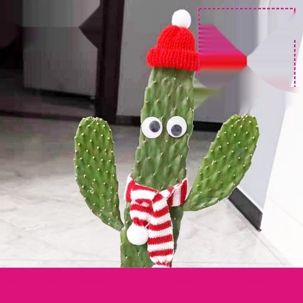 

vee5c mini hat knitting hat red scarf decoration red white wool green mini scarf doll plant wool sytcb