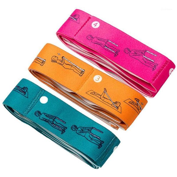 

elastic yoga pilates stretch strap belt fitness resistance band gym equipment1