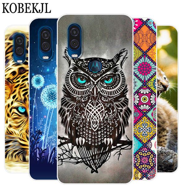 

silicone set motorcycle one action, motorola one tpu soft cartoon