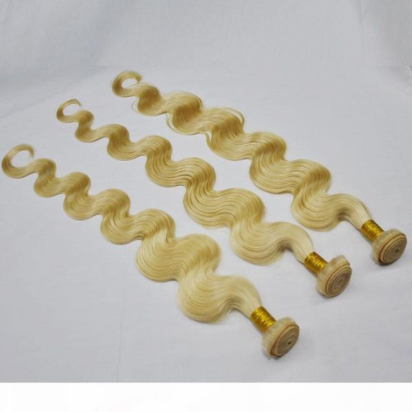 

non remy hair extensions, 95g bundle& 3pcs one lot after bleached blonde 613# hair bundles length 10-28 inch 100% human hair weave, Black