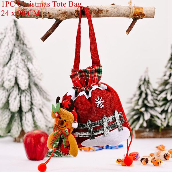 

christmas candy bag santa claus gifts bag merry christmas happy new year 2021 christmas ornaments natale 2020 noel decorations qylabz