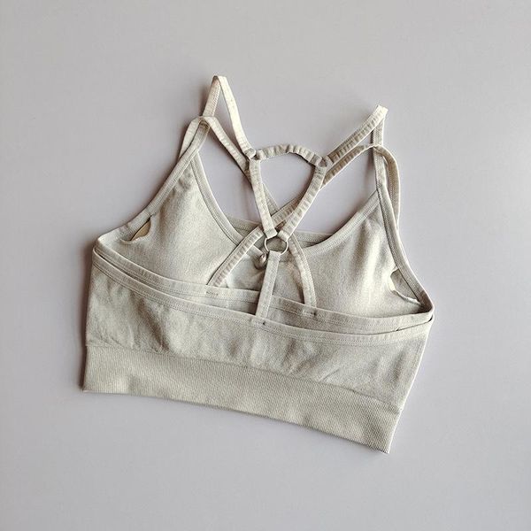 

seamless yoga bra gym running crop women nylon fitness yoga sport bras anti-sweat padded workout brassiere, White;black
