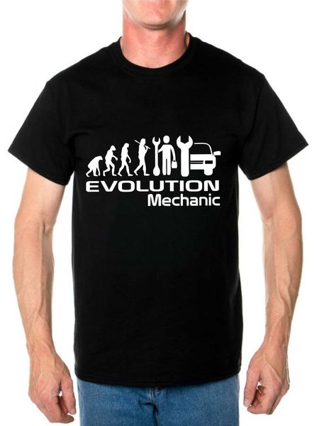 

new tee shirt evolution of a mechanic job work t-shirt size s-xxl summer t-shirt sport hooded sweatshirt hoodie