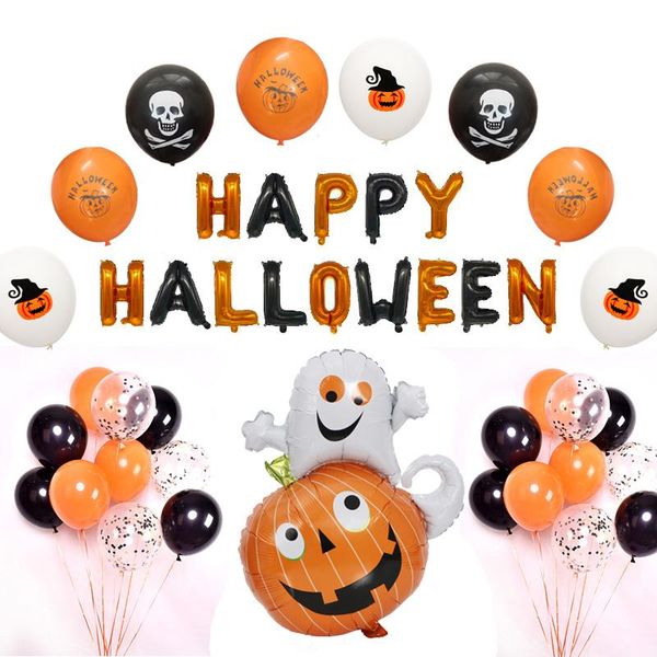 

halloween balloons set halloween decorations inflatable foil letter ballons pumpkin bat globos halloween theme party supplies xn wmteyq