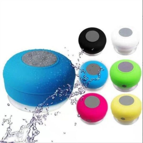 Mini sem fio Bluetooth Stereo LoundSpeaker Portátil Handsfree à prova d'água para banheiro Piscina Carro Praia Outdoor Shower Speakers com pacote de varejo DHL