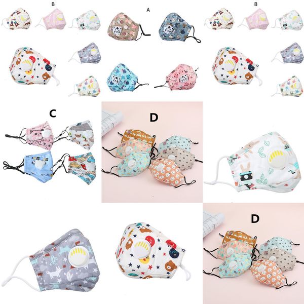 

cartoon designs valve 20 with kids face mask animal printed dust mask washable mouth masks reus n22u rbkq