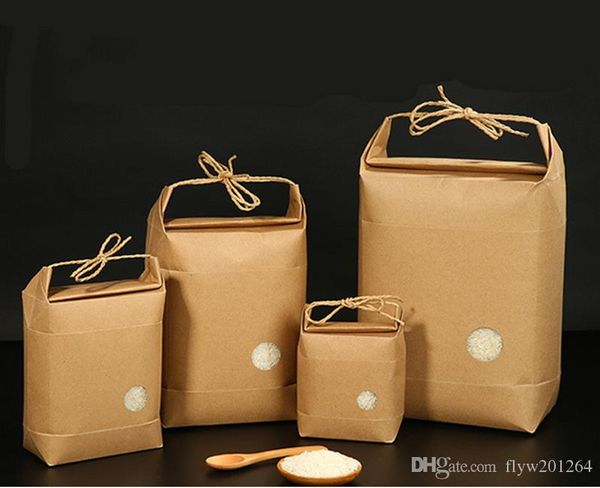 

100pcs new product rice paper packaging/tea packaging bag/ kraft paper bag food storage standing paper
