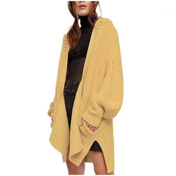 

autumn winter women's wool cardigan sweater korean style the retro solid v-neck knitted cardigan loose thick sweater coats#11191, White