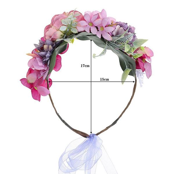

levao bridal garland headpiece wedding flower headband wreath hairbands colors band girls hair accessories women crown h qylkkk