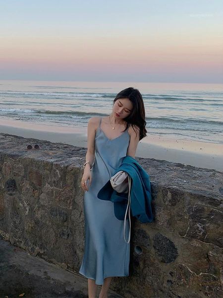 

casual dresses women summer polka dress strap backless beach bandage bodycon party causal female sundress1, Black;gray
