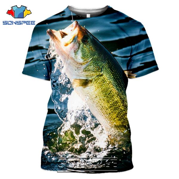 

fishing digital fish 3d print shirts harajuku graphic hippie men clothing