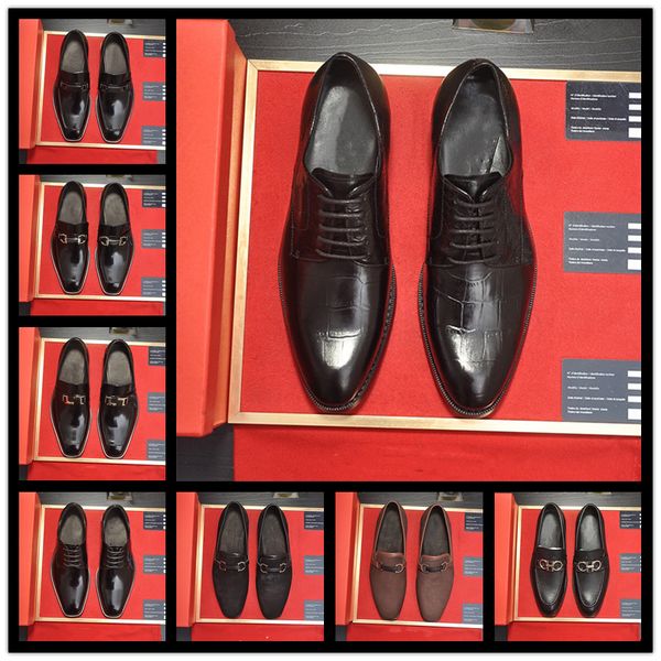 

iduzi office men dress fashion man dinner party shoe velvet crystal moccasins men's loafers office business man footwear, Black