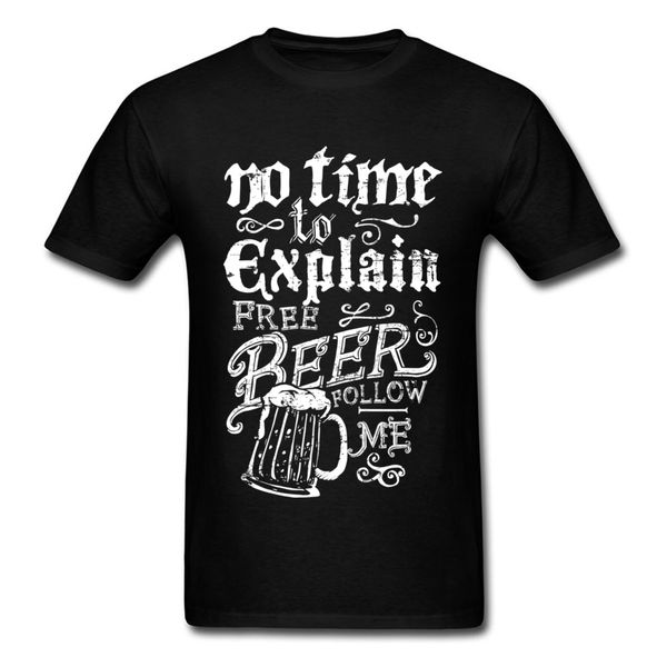

no time to explain beer letter & tees black white red blue wholesale short sleeve funny sport hooded sweatshirt hoodie men t shirt