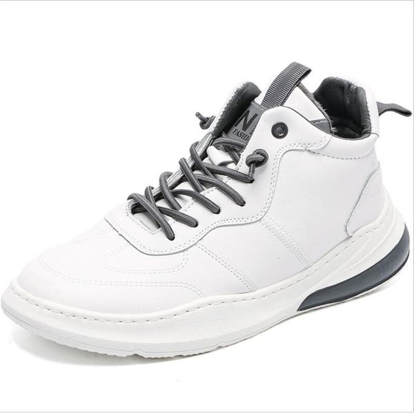 

2021 new men's sports casual running warm winter shoes me soulier homme ofpb, Black